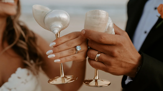 Wedding Feature: Saltist Champagne Glasses SPOTTED!