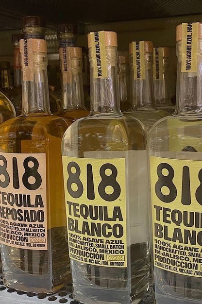 818 Blanco Tequila + Luxe Diamante Wine Bag