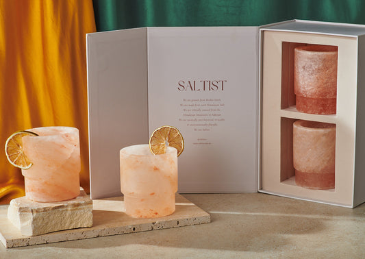 Pink Salt Margarita Glasses: Set of 2 (Pre-Order)