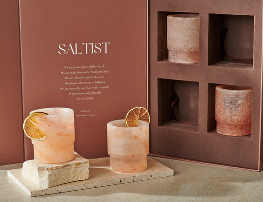 Pink Salt Margarita Glasses: Set of 4 (Pre-Order)