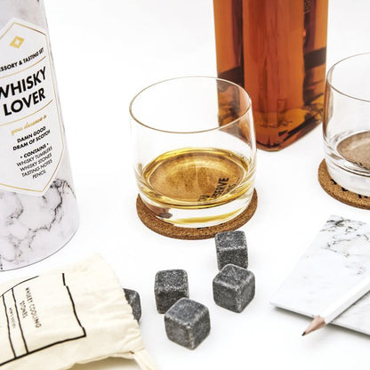 Granite Whisky Ice Cube Stones: Set of 6