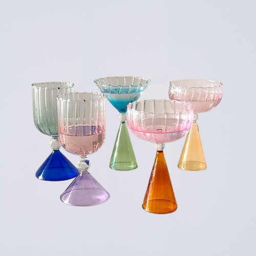 Rainbow Cocktail Glasses