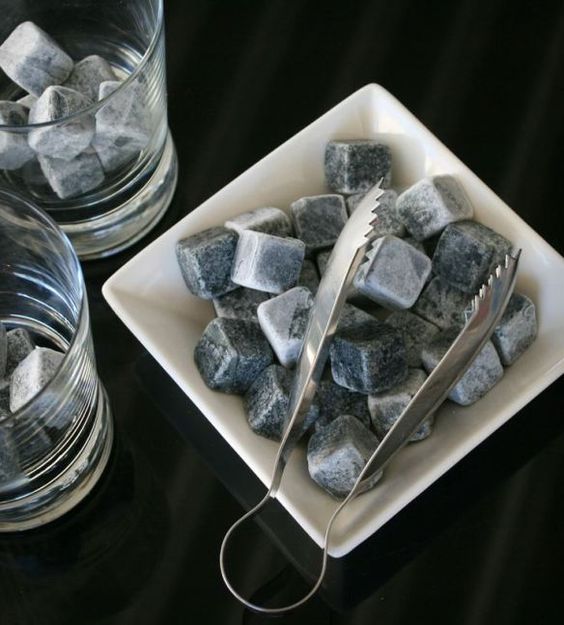 Granite Whisky Ice Cube Stones: Set of 6