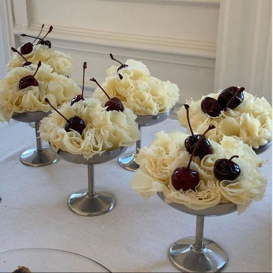 Stainless serving bowls