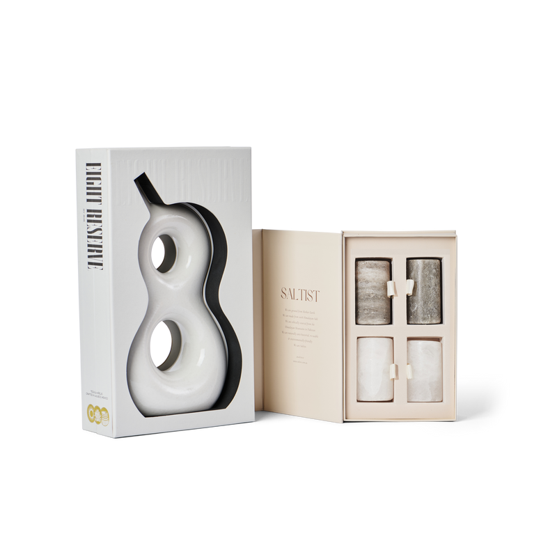 The Kendall Set: 818 Reserve Tequila & Salt Shot Glasses Gift Set
