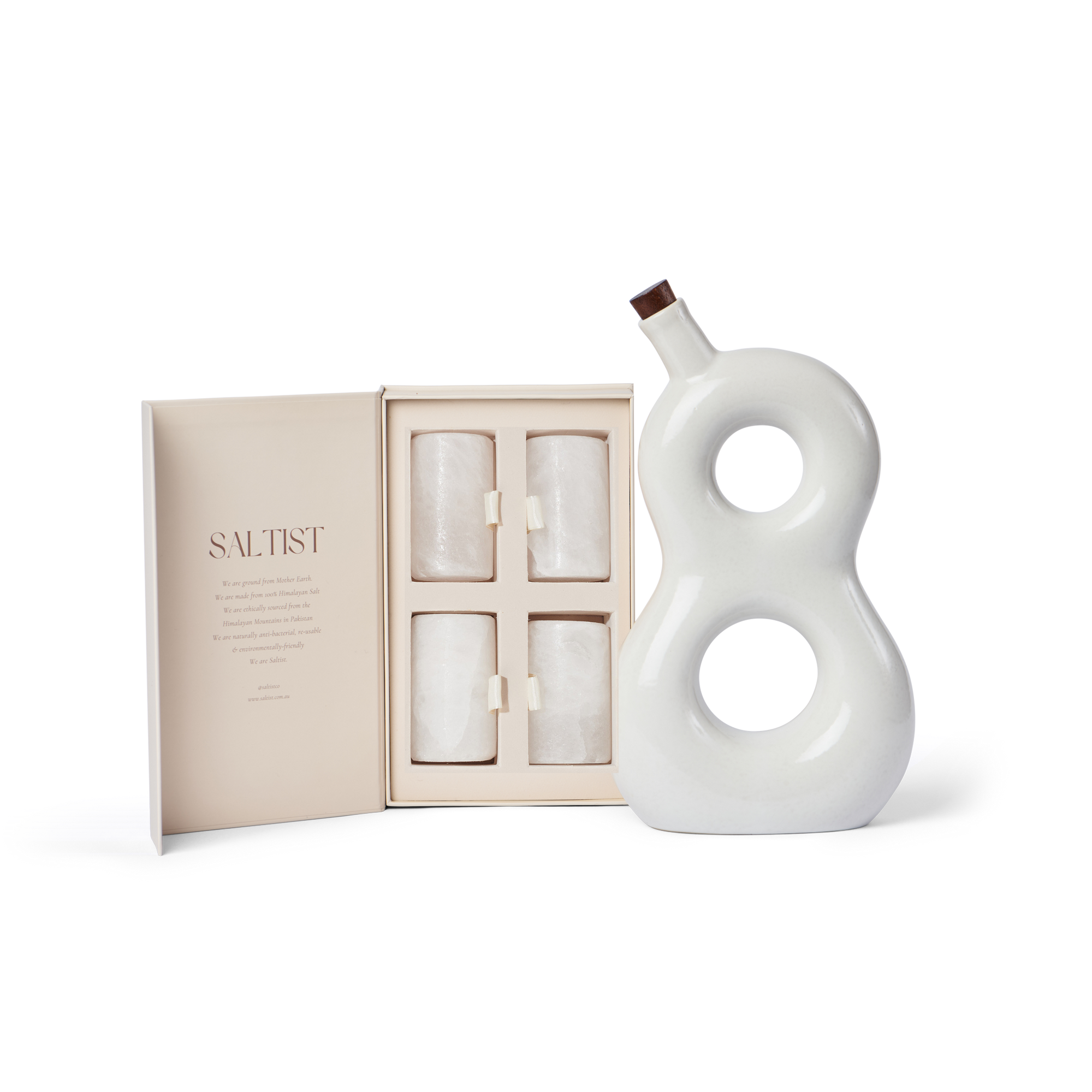 The Kendall Set: 818 Reserve Tequila & Salt Shot Glasses Gift Set
