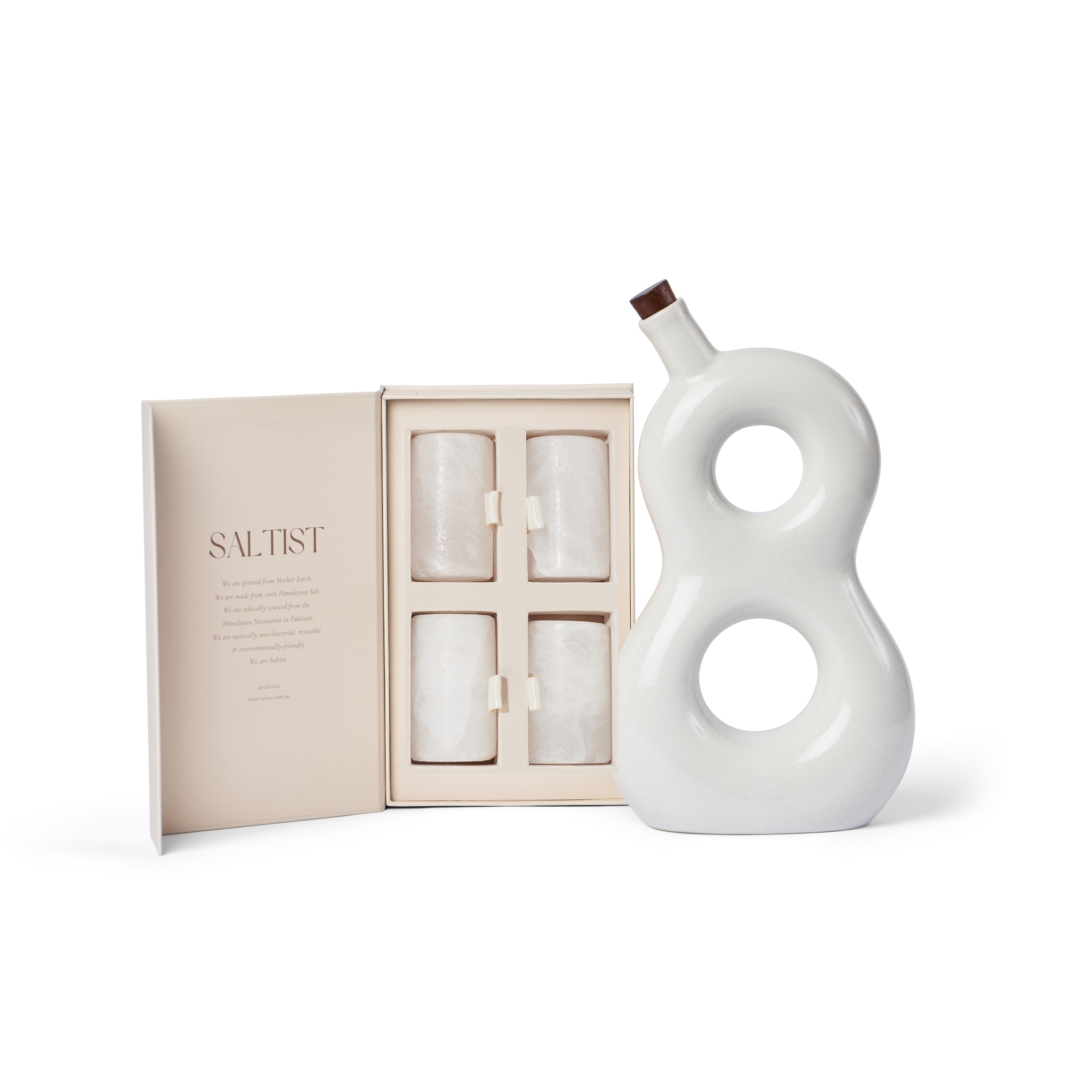The Kendall Set: 818 Reserve Tequila & Salt Shot Glasses Gift Set