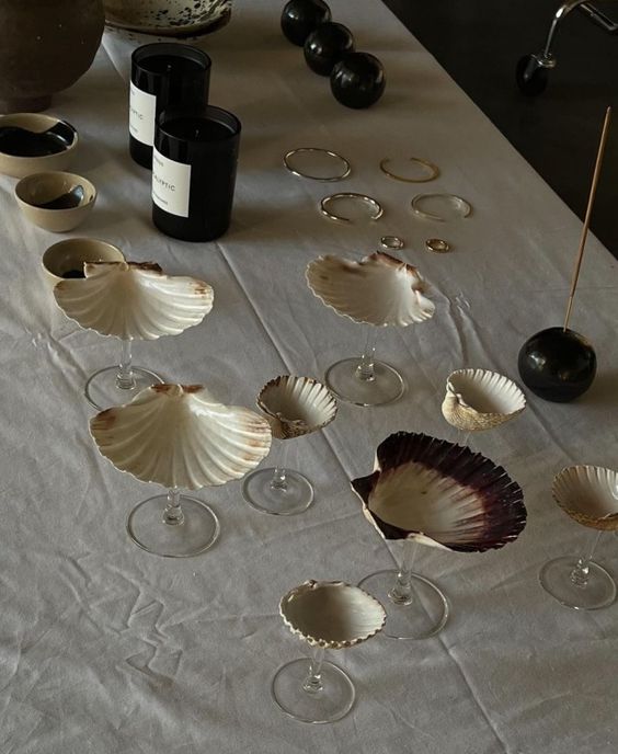 Sea Shell Cocktail Glass