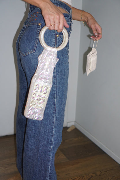 818 Blanco Tequila + Luxe Diamante Wine Bag