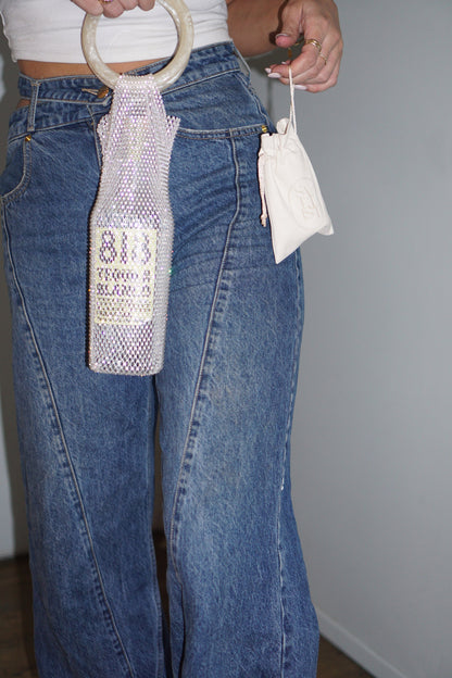 818 Blanco Tequila + Luxe Diamante Wine Bag
