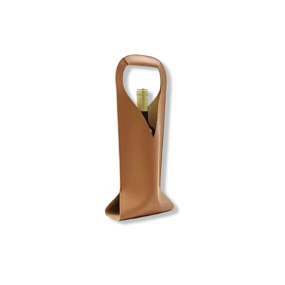 Leather Wine (or Tequila) Carrier Bag