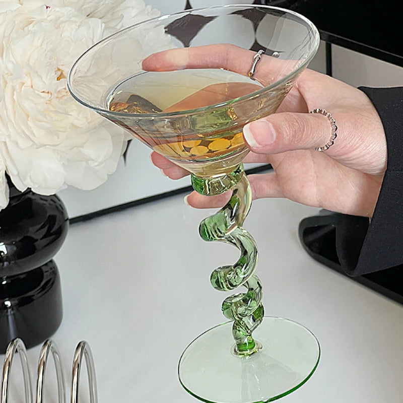Curly Swirly Cocktail Glasses