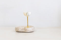 Conch Shell Cocktail Glass: Gold