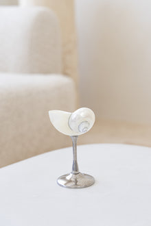Conch Shell Cocktail Glass: Silver