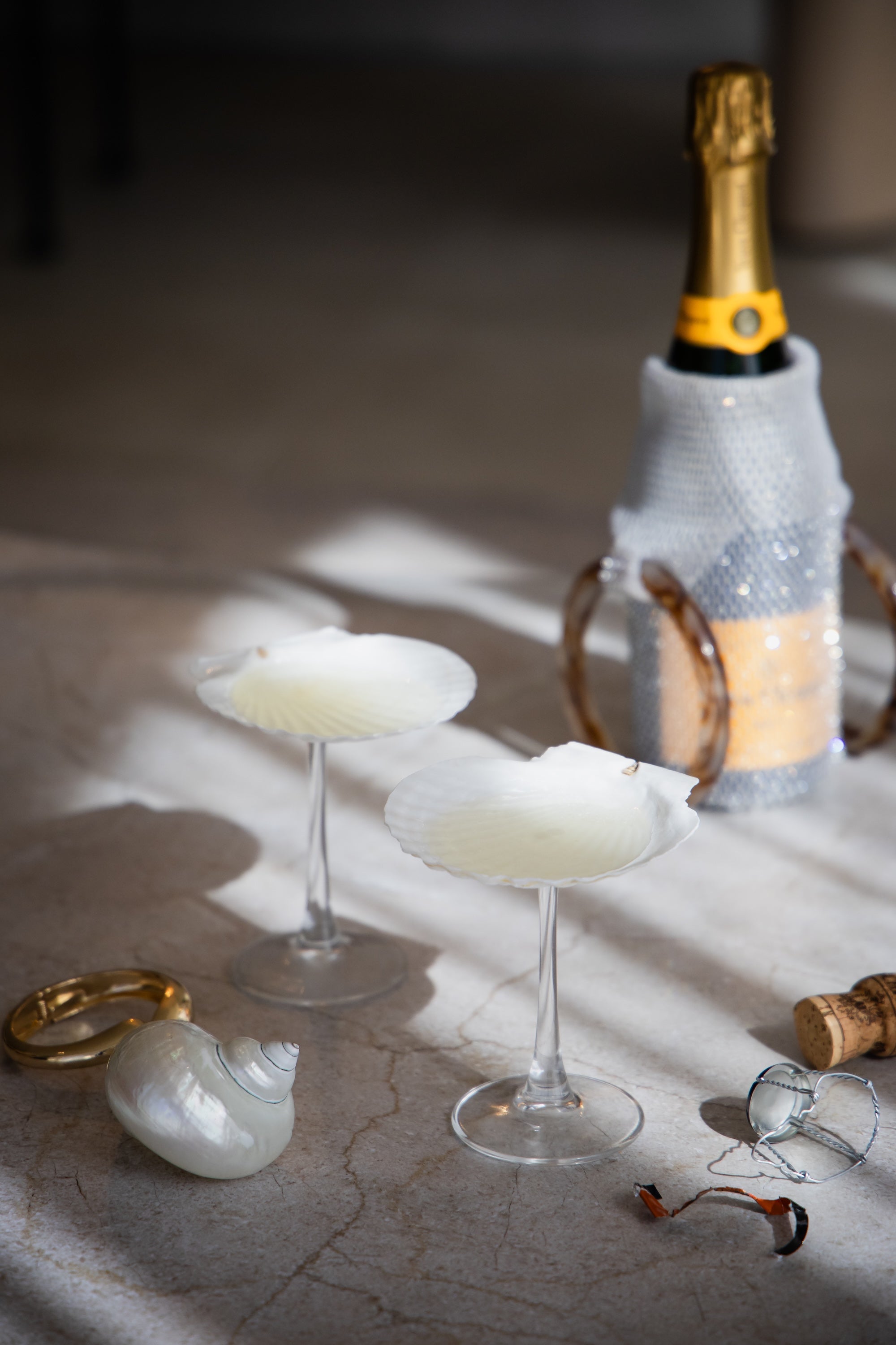 Sea Shell Cocktail Glass