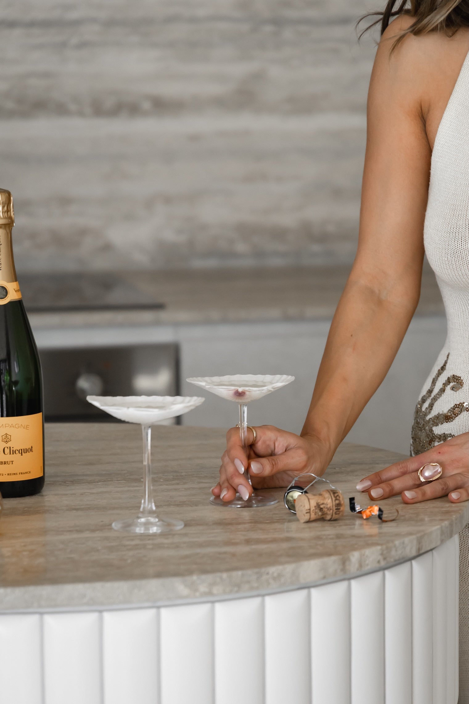 Sea Shell Cocktail Glass