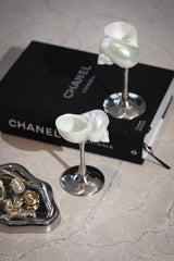 Conch Shell Cocktail Glass: Silver