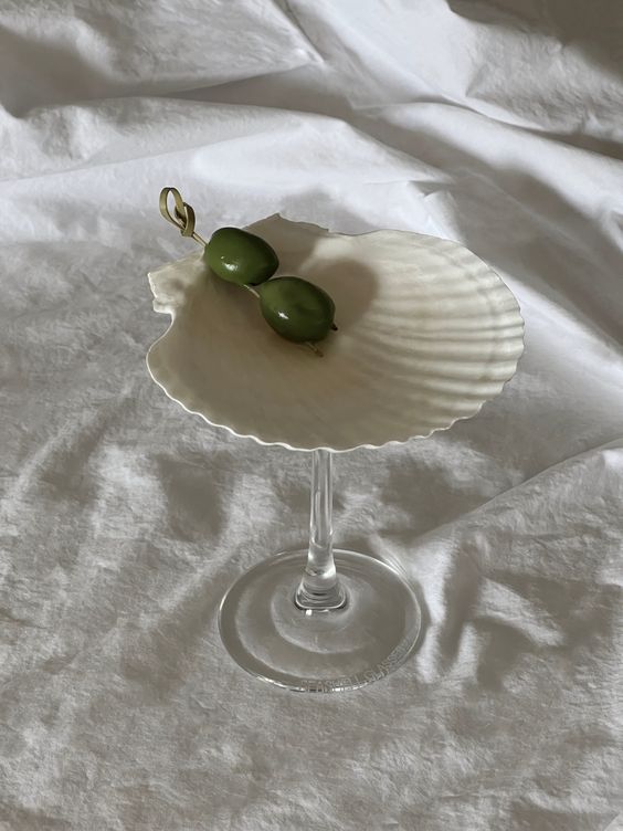 Sea Shell Cocktail Glass