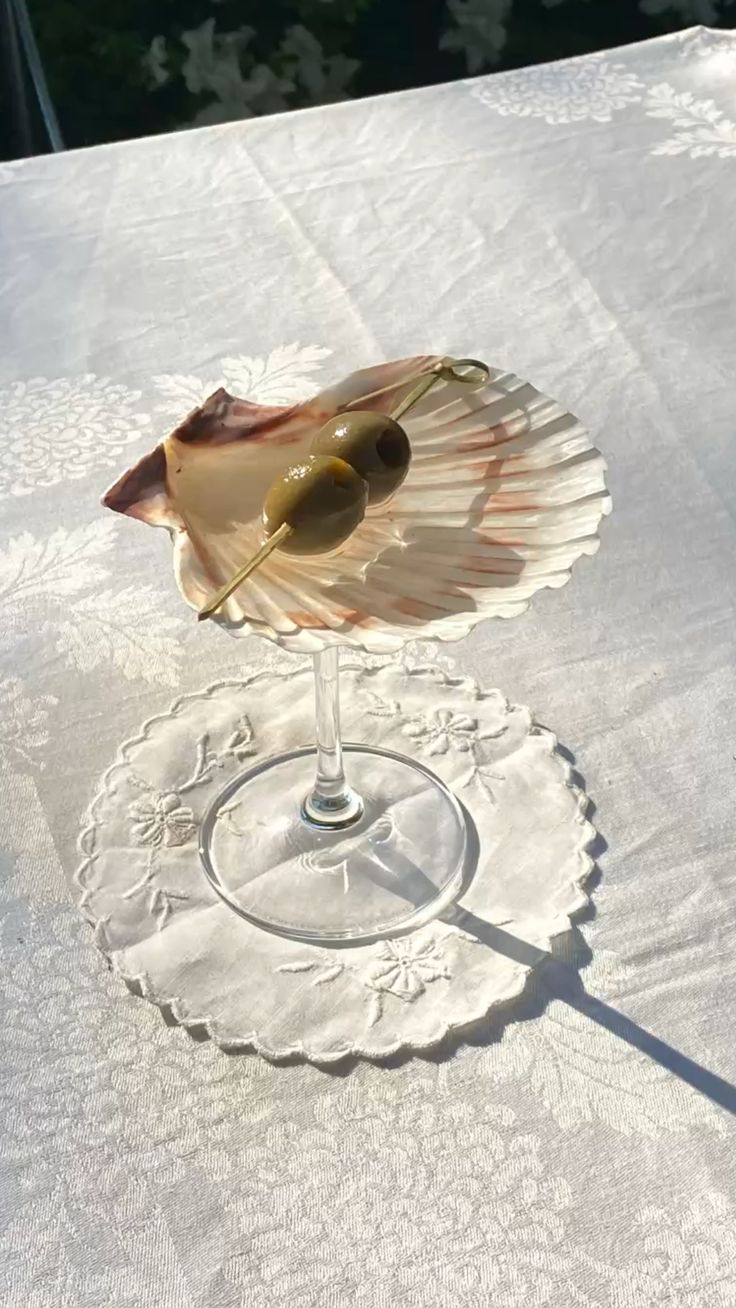 Sea Shell Cocktail Glass